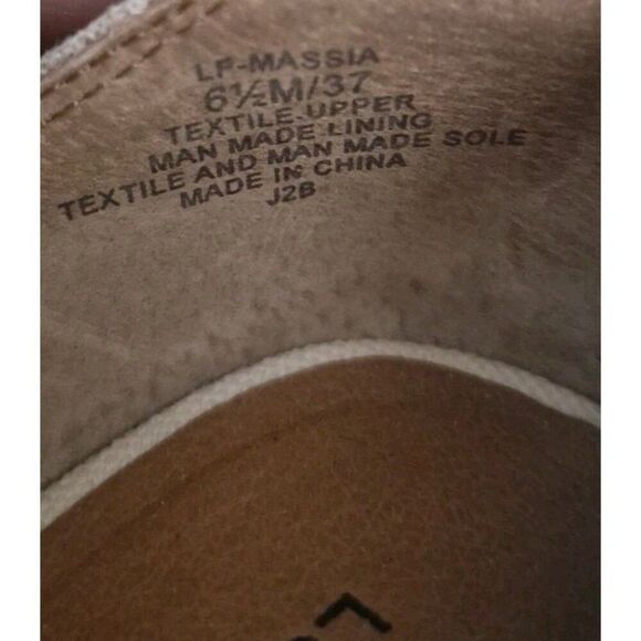 Lucky Brand Mindra Canvas Espadrille Platform Wedge Sandals Women's Size 6.5 - Picture 6 of 6